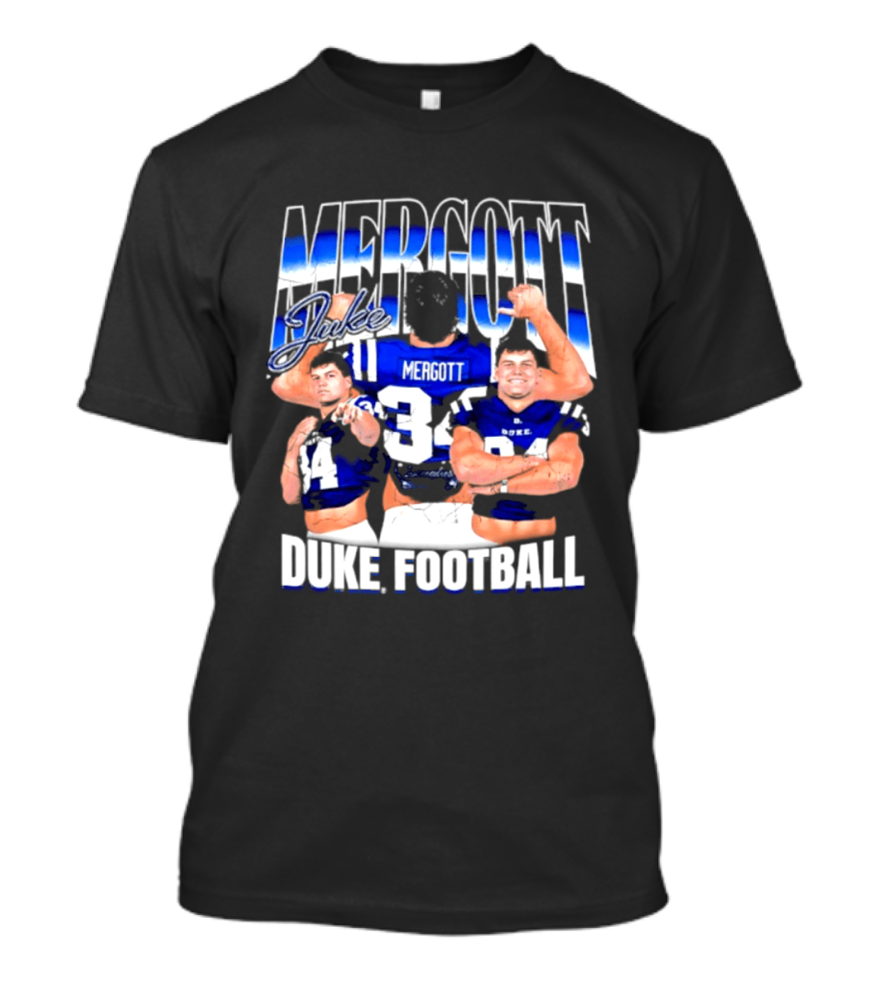Duke Blue Devils Football Luke Mergott NCAA Player T-Shirt