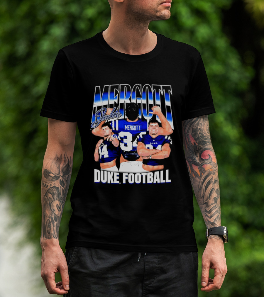 Duke Blue Devils Football Luke Mergott NCAA Player T-Shirt