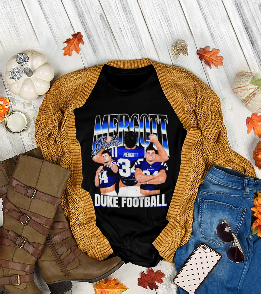 Duke Blue Devils Football Luke Mergott NCAA Player T-Shirt