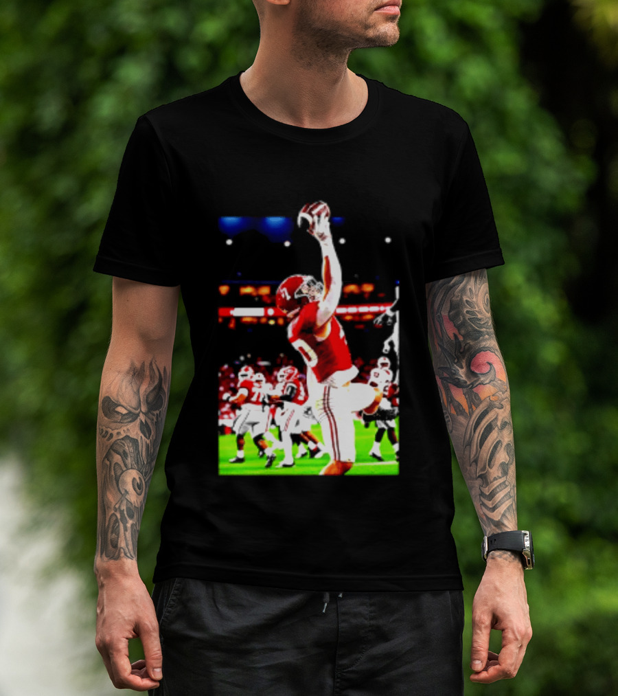Alabama Crimson Tide Josh Ford One Handed Football Catch T-Shirt