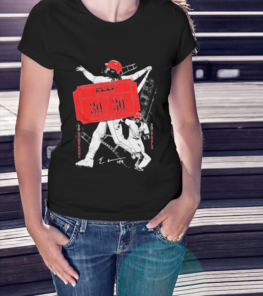 Elly The 30 30 Club 30 Home Runs 30 Steals T-Shirt