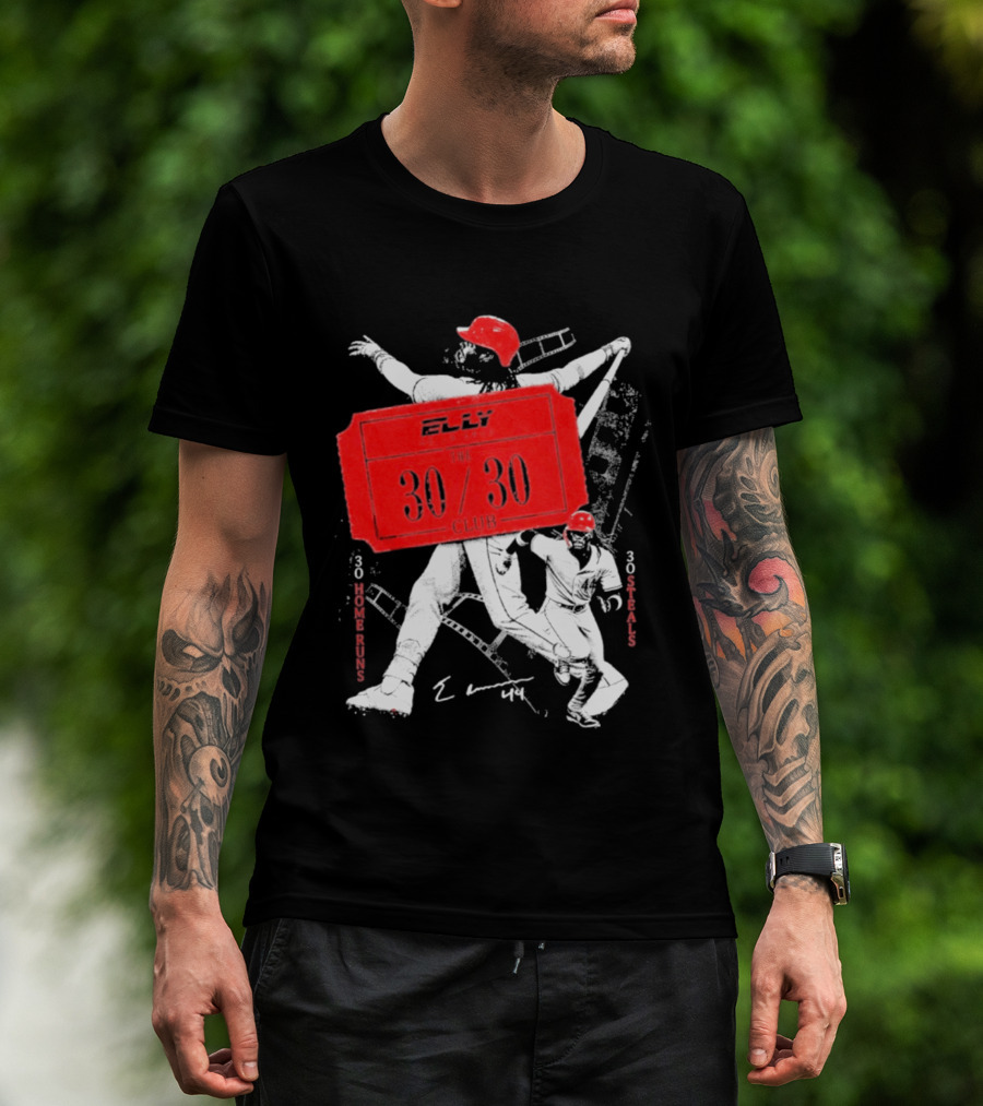 Elly The 30 30 Club 30 Home Runs 30 Steals T-Shirt