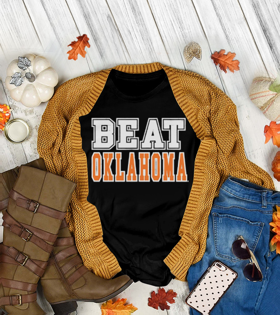 Beat Oklahoma Texas Longhorns NCAA Football Rivalry T-Shirt