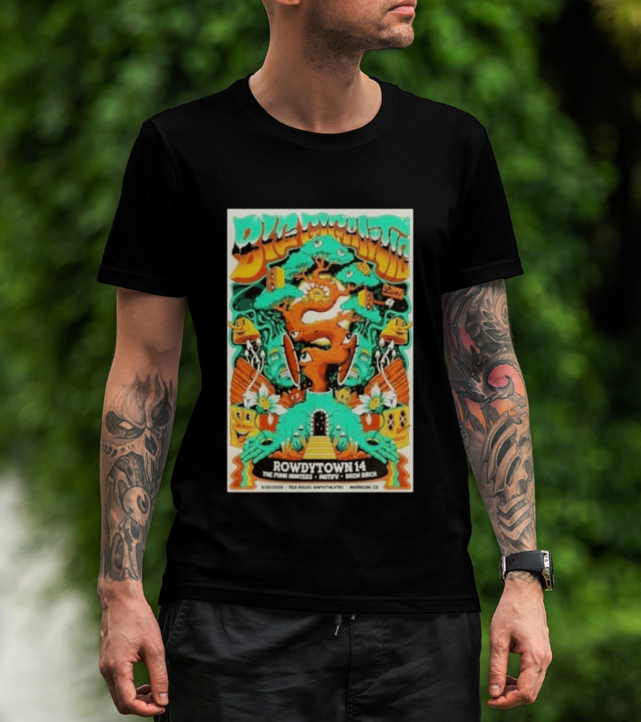 Boogie Nights Live Rowdytown 14 Red Rocks Amphitheatre 09.26.2026 The Funk Hunters Motifv Drew Birch T-Shirt