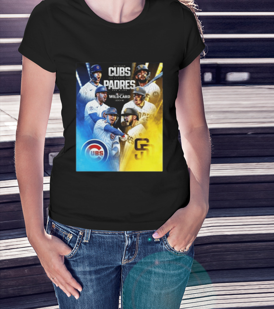 Chicago Cubs Vs San Diego Padres 2026 MLB NL Wild Card Showdown Baseball Fan Gear T-Shirt