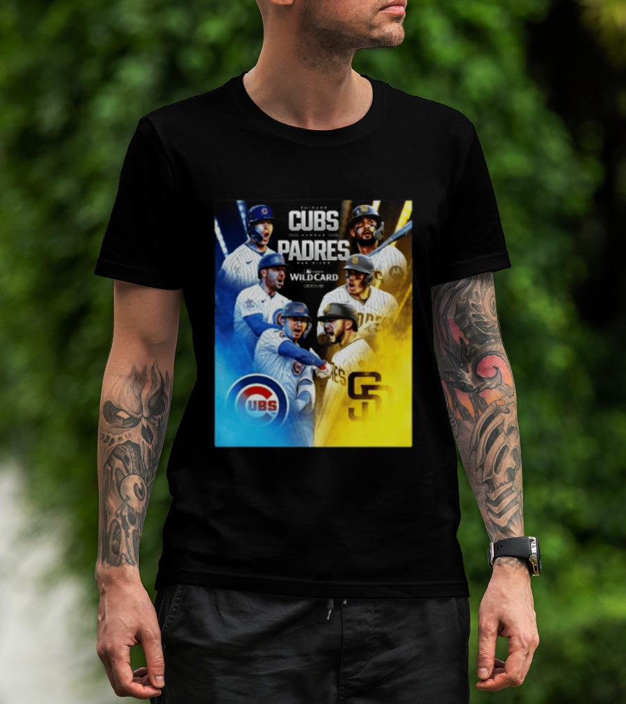 Chicago Cubs Vs San Diego Padres 2026 MLB NL Wild Card Showdown Baseball Fan Gear T-Shirt