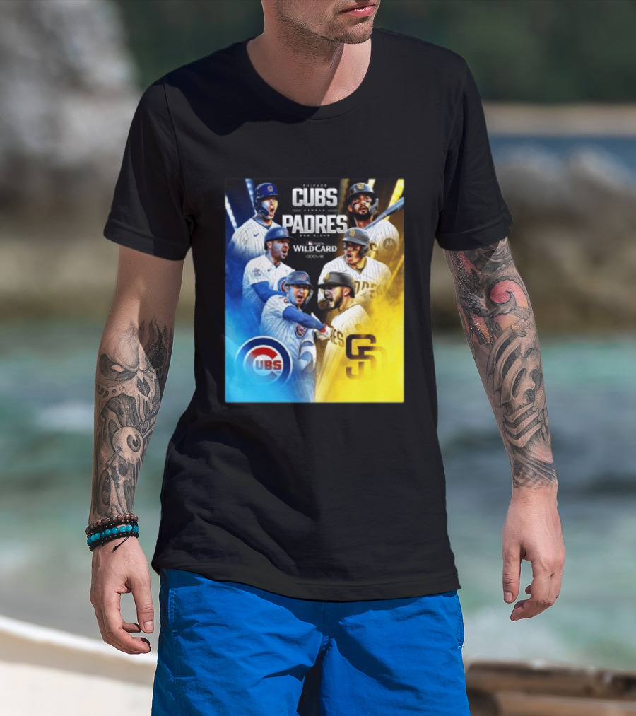 Chicago Cubs Vs San Diego Padres 2026 MLB NL Wild Card Showdown Baseball Fan Gear T-Shirt