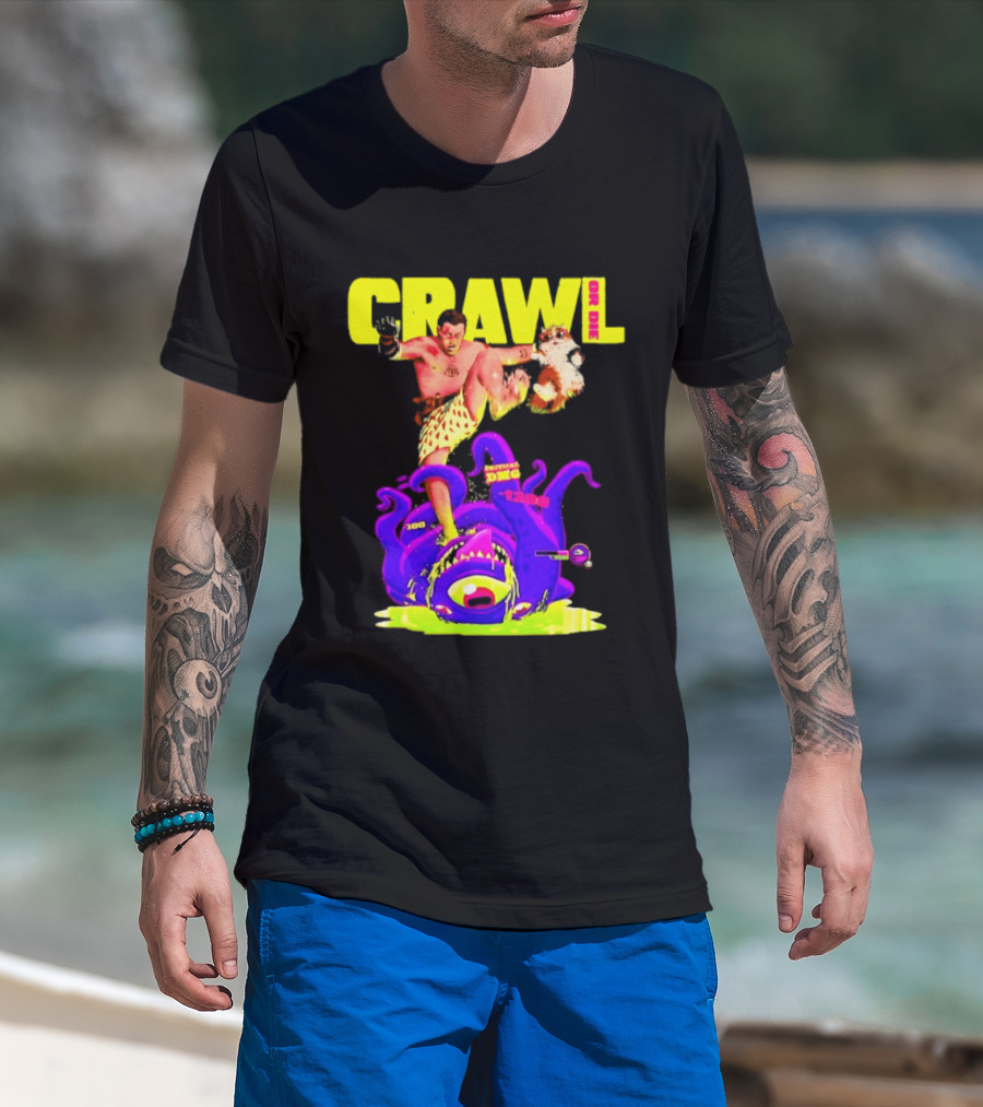 Crawl Or Die Critical Damage RPG Gamer Monster Attack T-Shirt