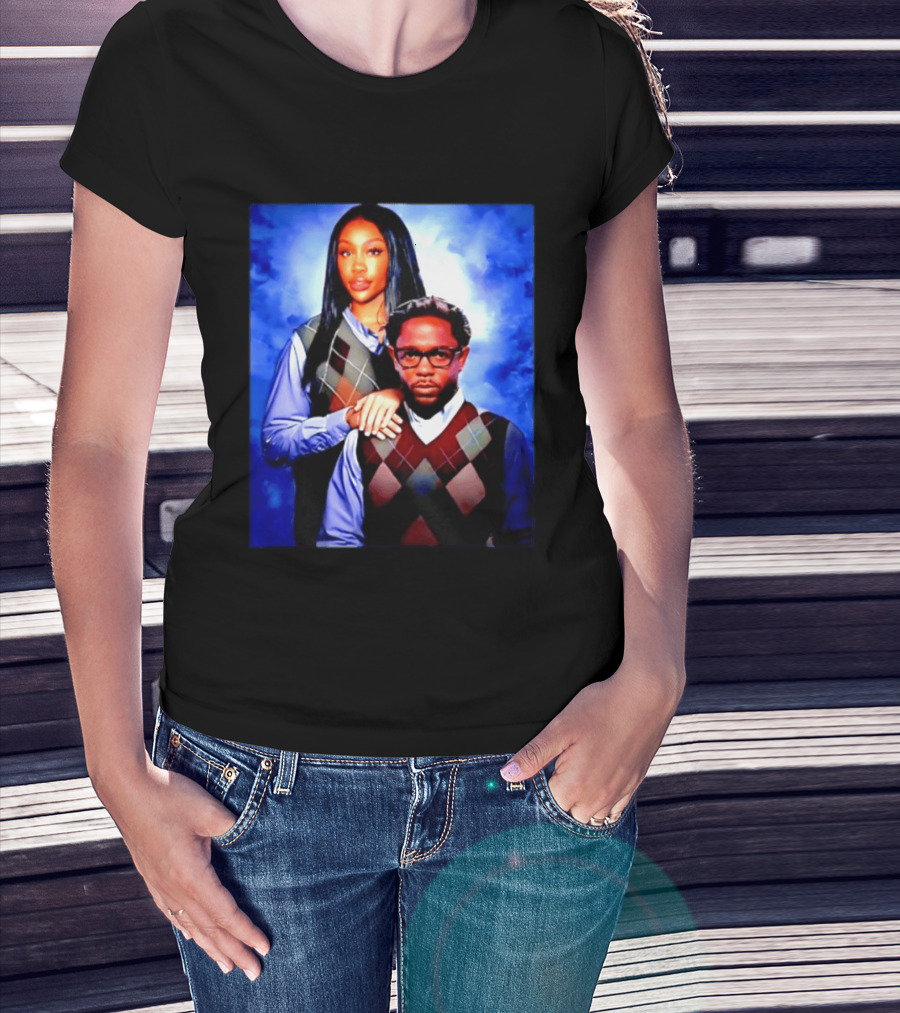 Kendrick Lamar SZA Stepbrothers Meme Argyle Sweater Humor T-Shirt