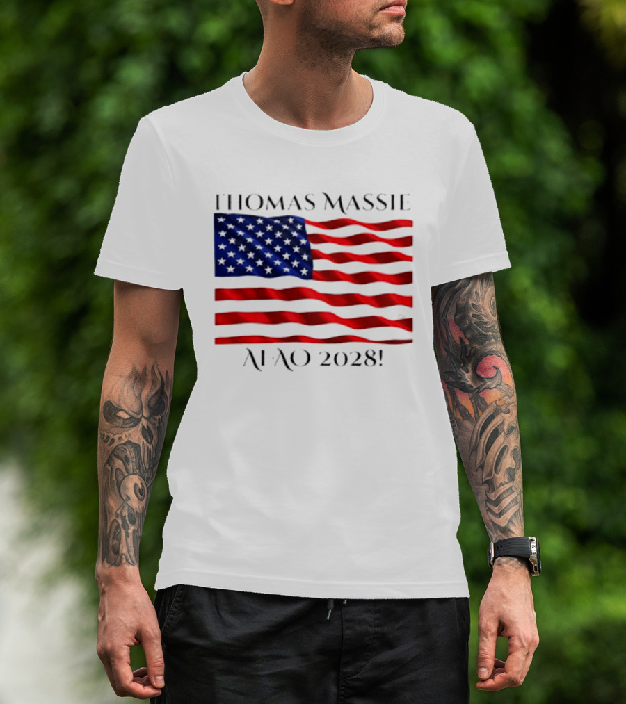 Thomas Massie American Flag 2028 AFAO T-Shirt