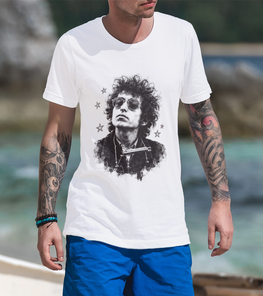Bob Dylan Cream Disco Ball For Folk Fans Forever Following The Song T-Shirt
