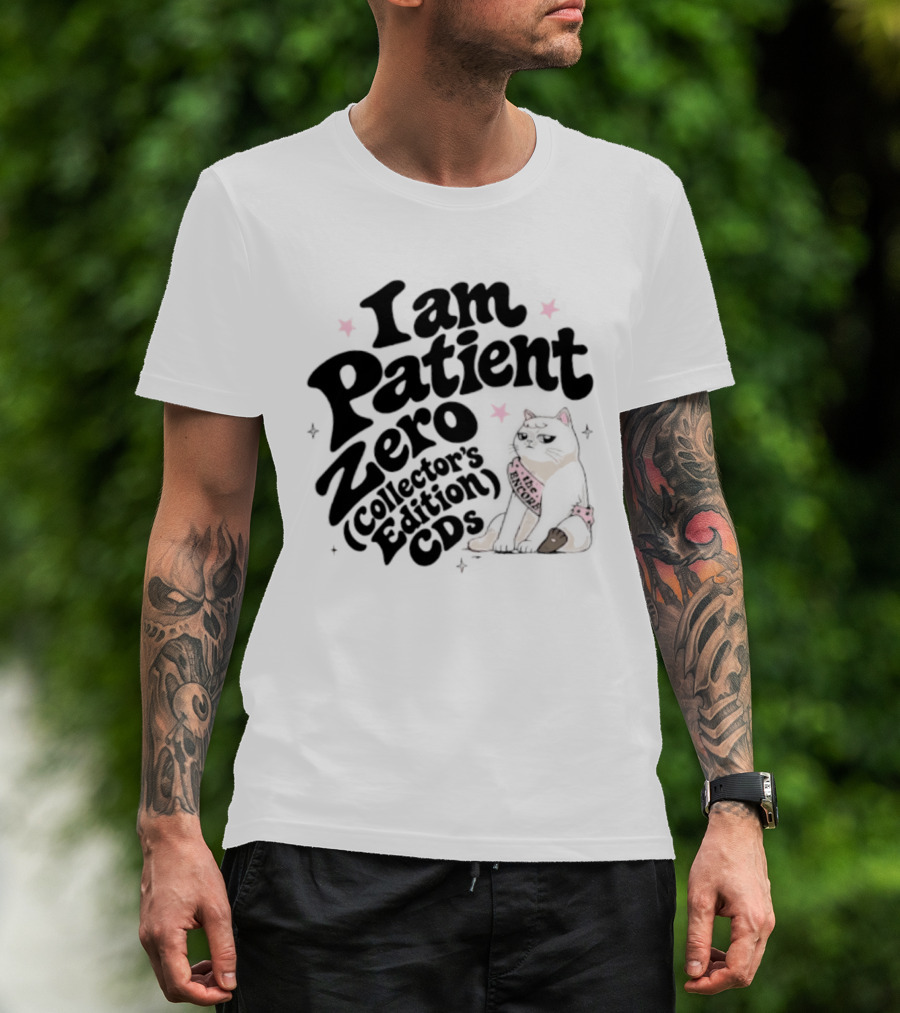 I Am Patient Zero Collectors Edition CDs Cat With Pink Bandana T-Shirt