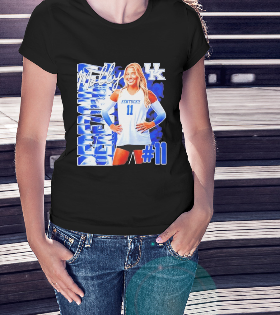 Kentucky Wildcats Volleyball Molly 11 Kentucky Player Pose UK T-Shirt