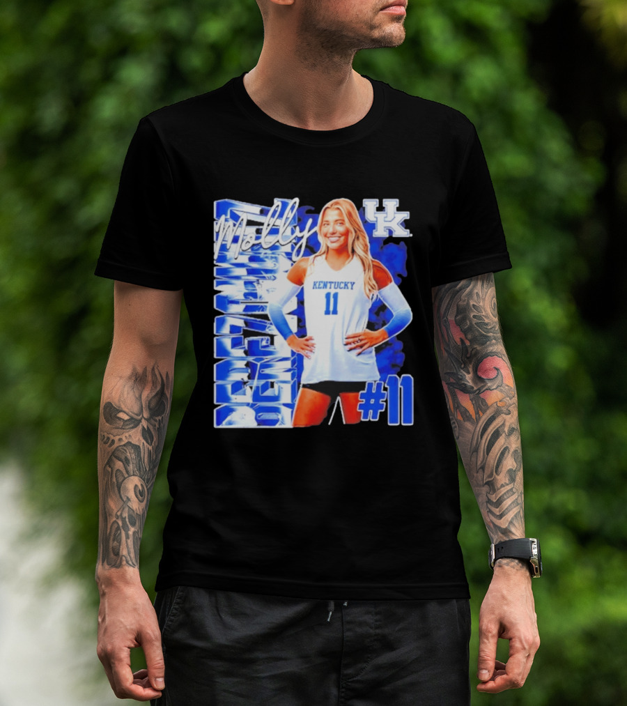 Kentucky Wildcats Volleyball Molly 11 Kentucky Player Pose UK T-Shirt