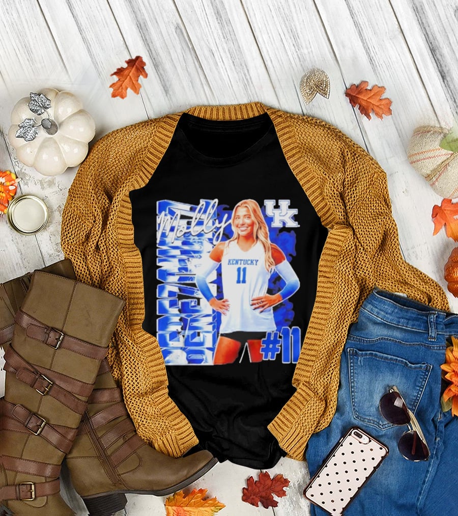 Kentucky Wildcats Volleyball Molly 11 Kentucky Player Pose UK T-Shirt