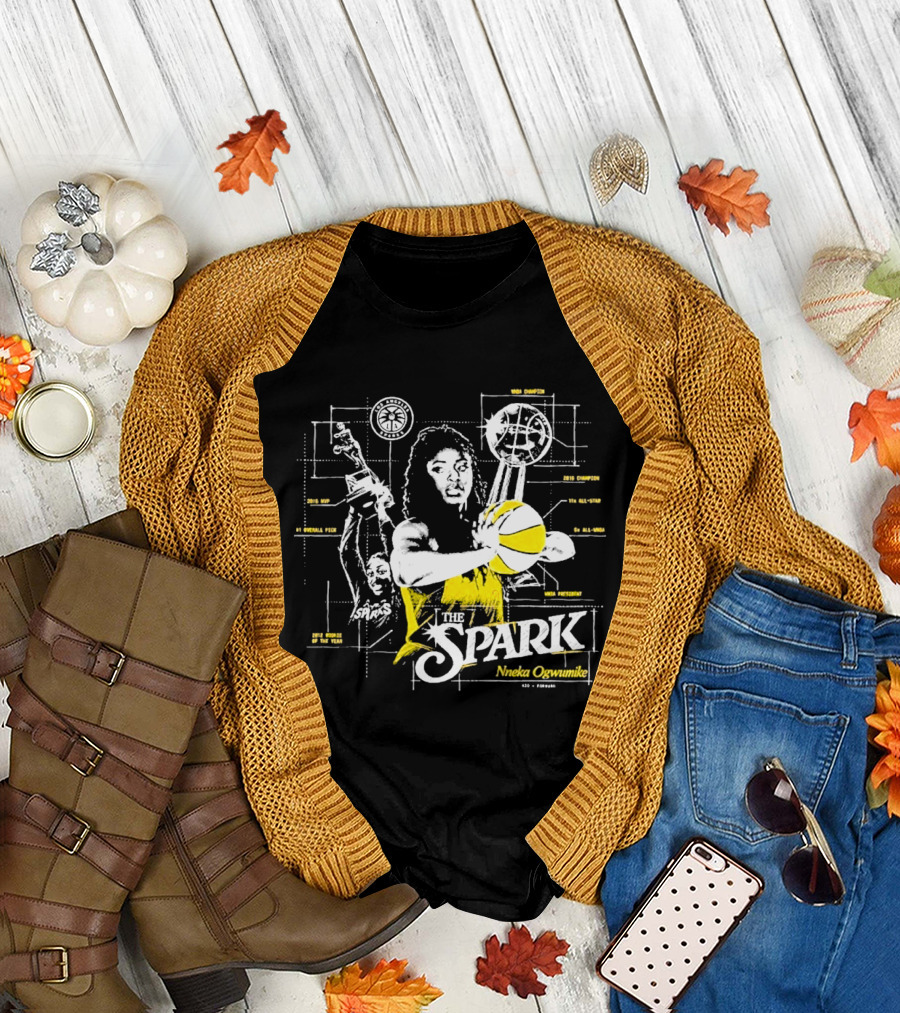 The Spark Nneka Ogwumike Final Game Celebration Thank You Los Angeles T-Shirt