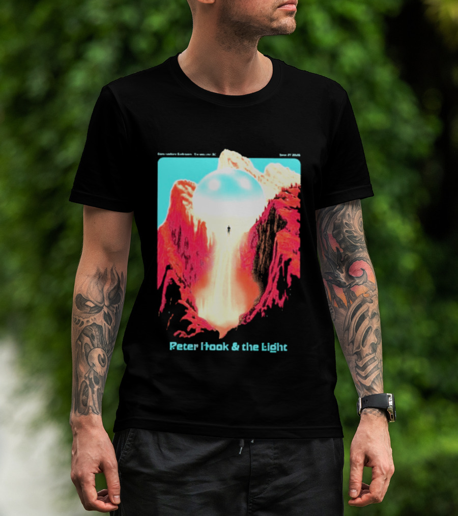 Peter Hook And The Light Vancouver BC Commodore Ballroom September 27 2026 Retro Futuristic Album Cover T-Shirt