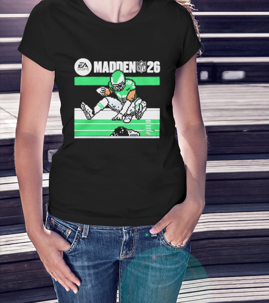 Saquon Barkley Philadelphia Eagles Madden 26 Football Gaming Fan T-Shirt