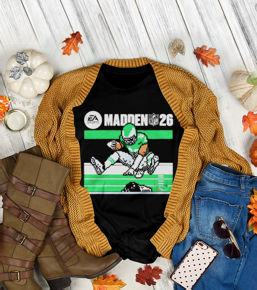 Saquon Barkley Philadelphia Eagles Madden 26 Football Gaming Fan T-Shirt