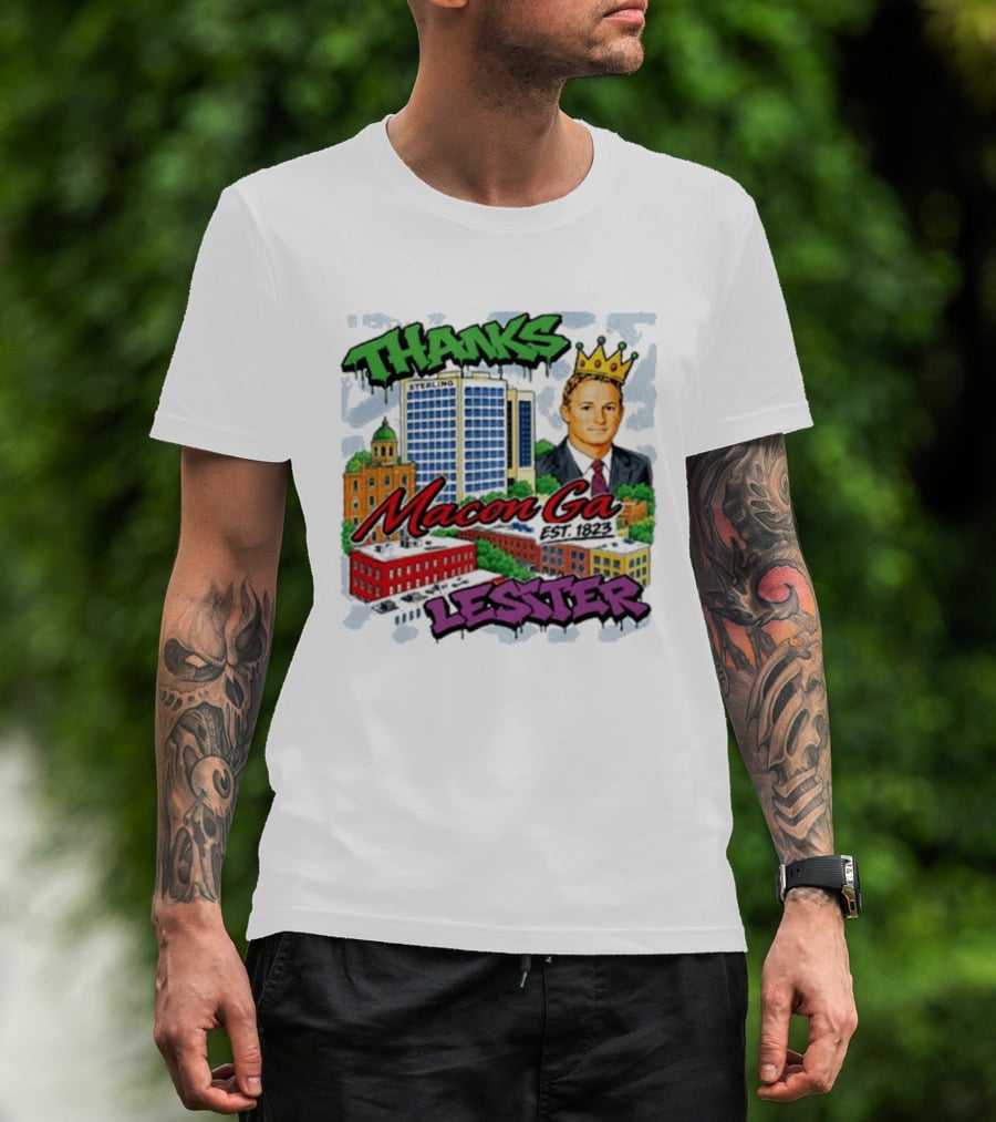 Thanks Macon Ga Lester T-Shirt