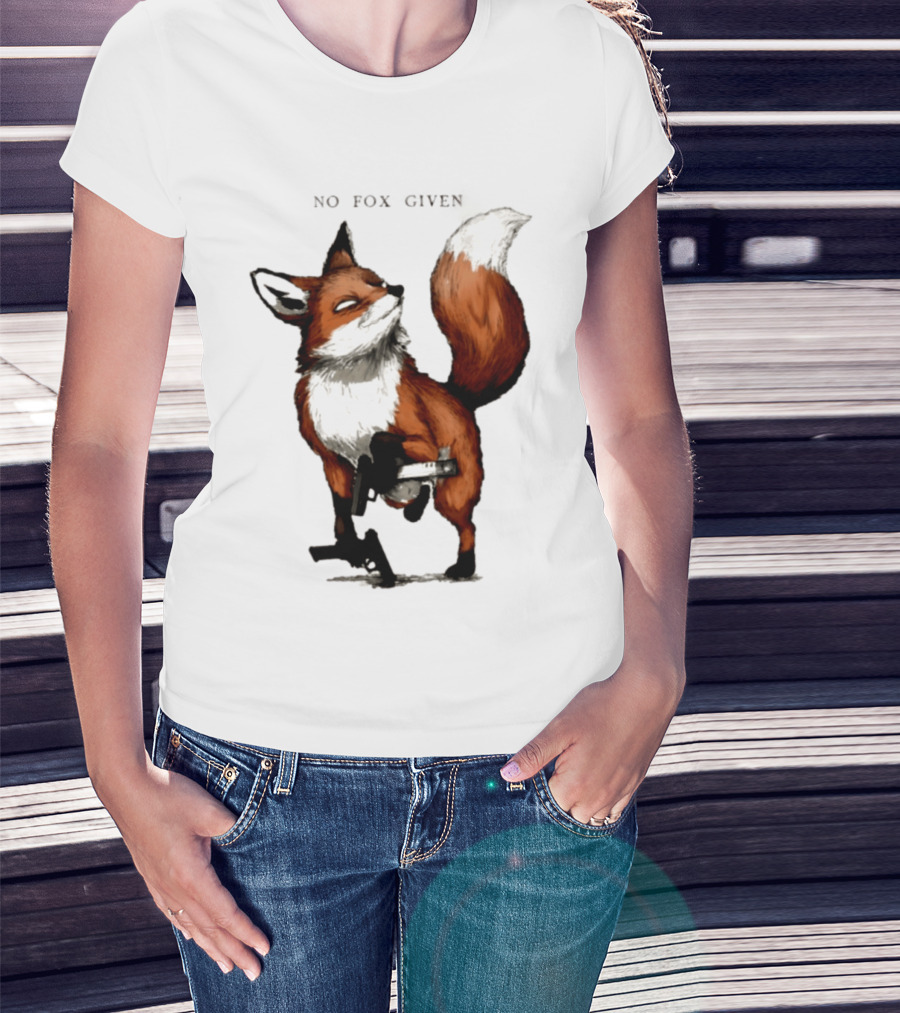 No Fox Given With Pistol And Attitude T-Shirt