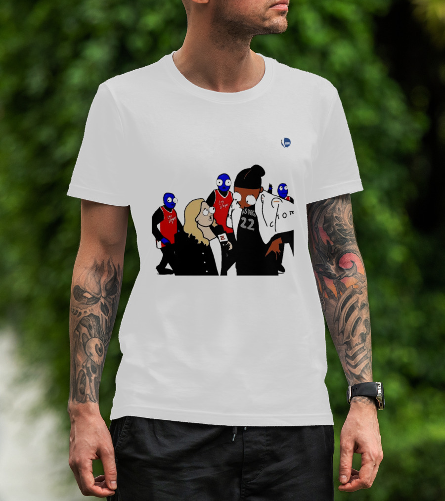 WNBA Las Vegas Aces A'ja Wilson Interview Cartoon 22 T-Shirt