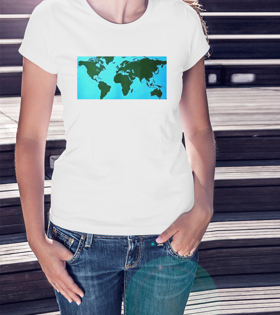 World Map Planet Earth Travel Adventure Journey T-Shirt