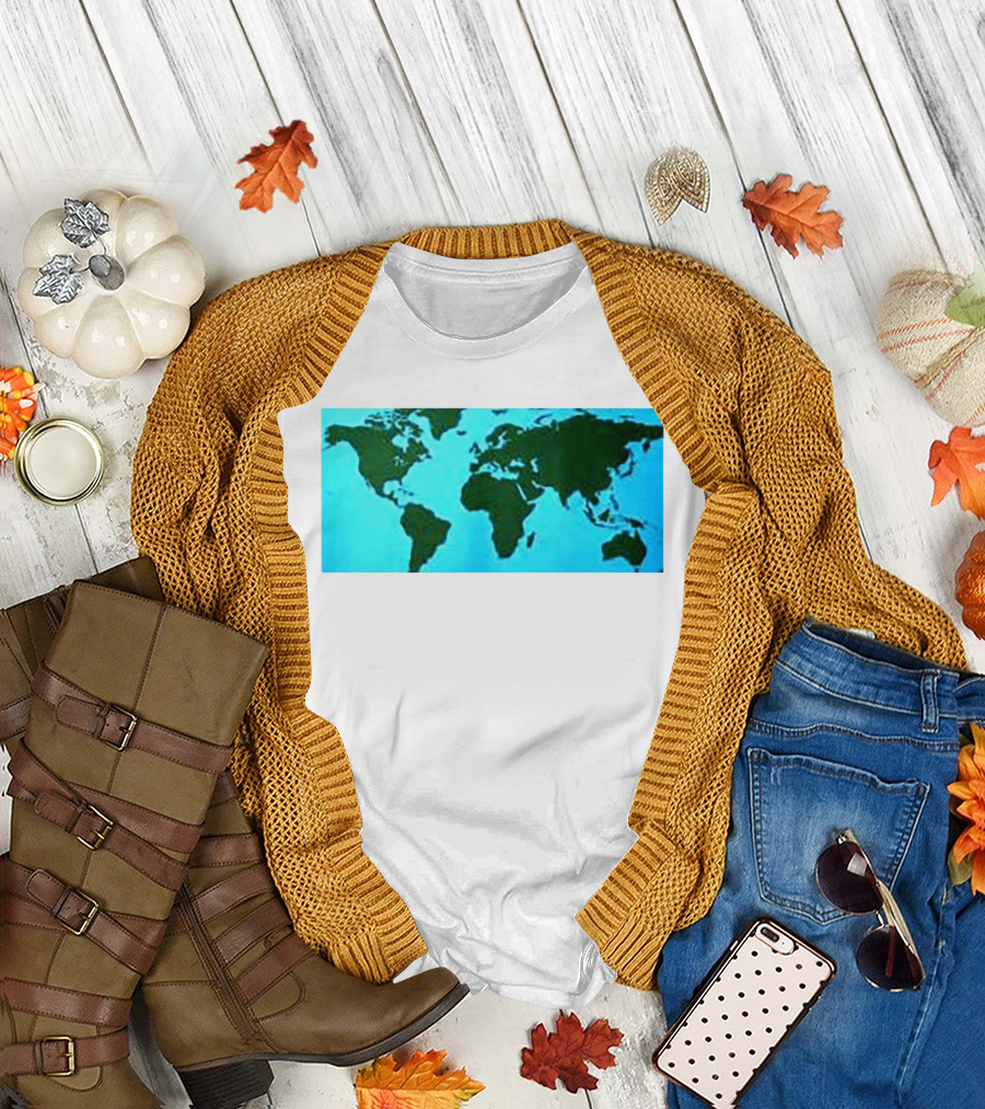 World Map Planet Earth Travel Adventure Journey T-Shirt
