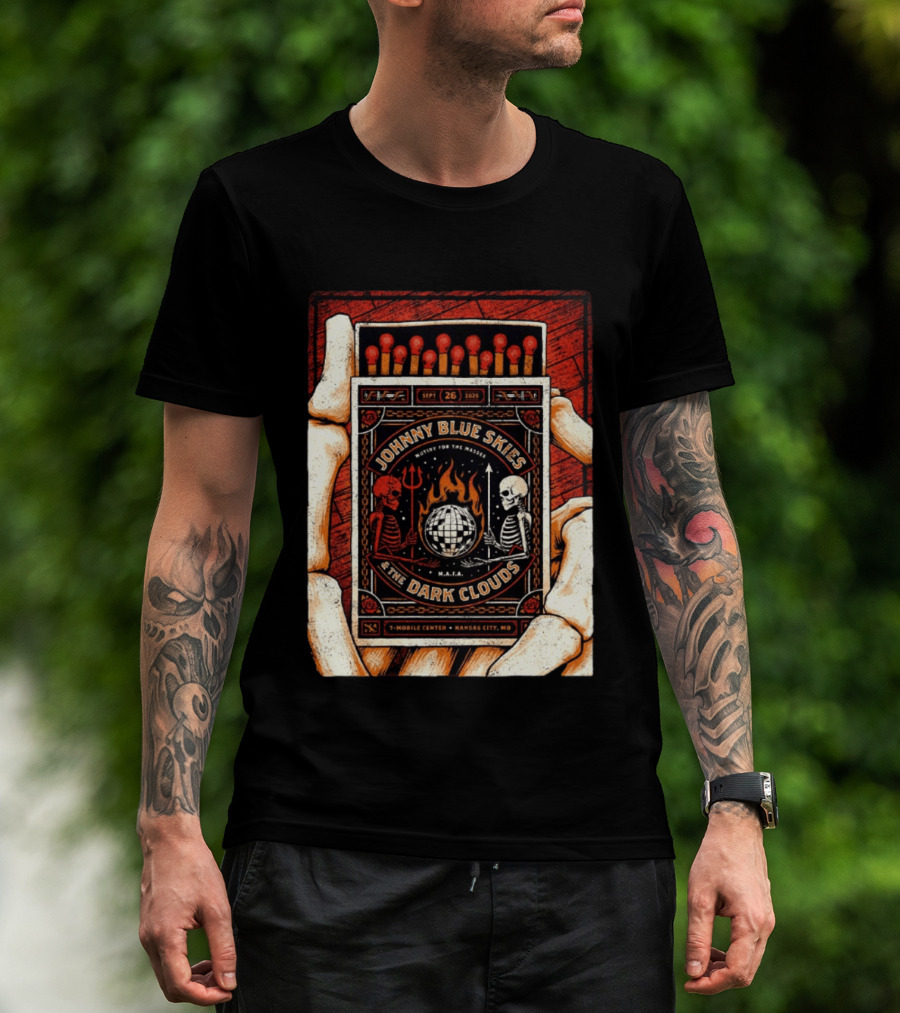 Johnny Blue Skies And The Dark Clouds Matchbox Mobile Center Kansas City MO September 26 2026 T-Shirt