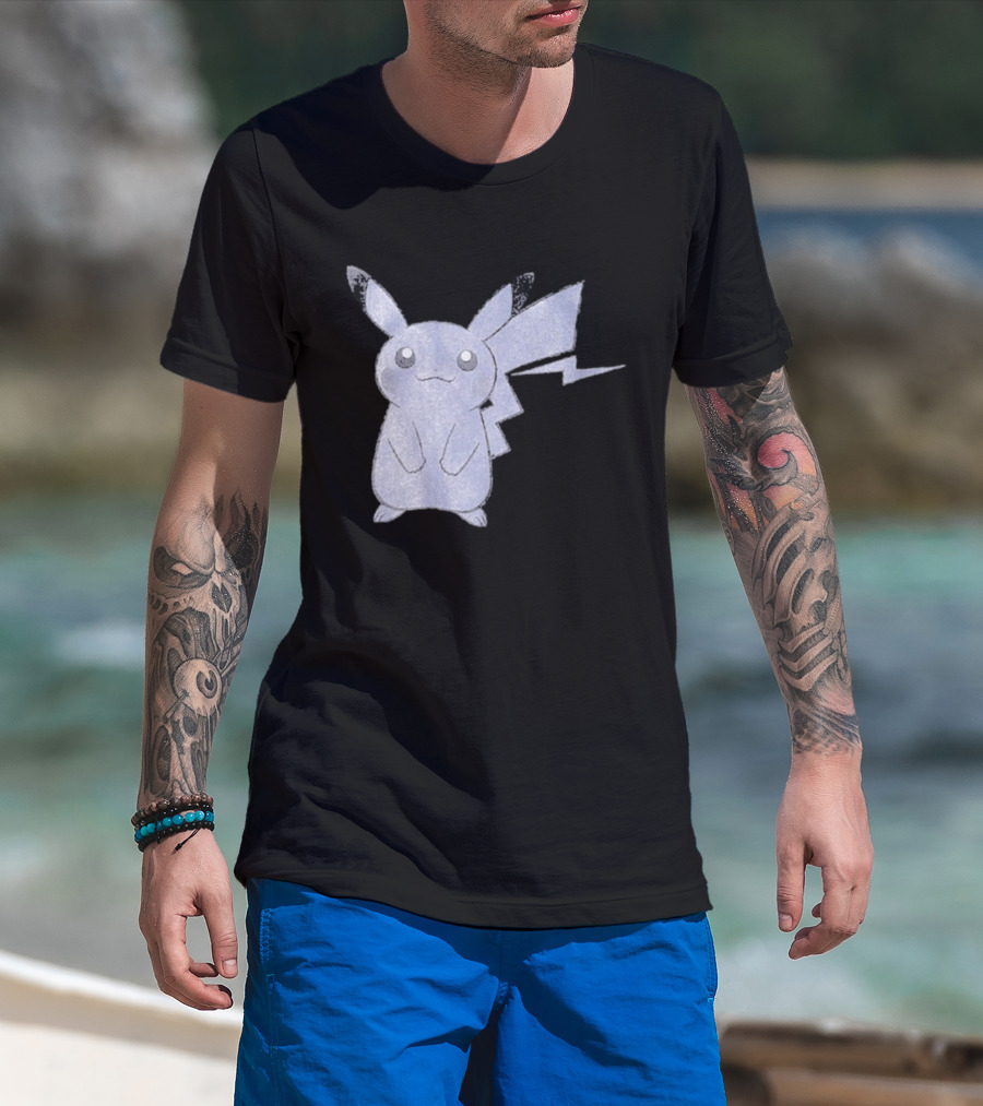 Thunderbolt Project Black Pikachu By Fragment And Pokémon Los Angeles T-Shirt