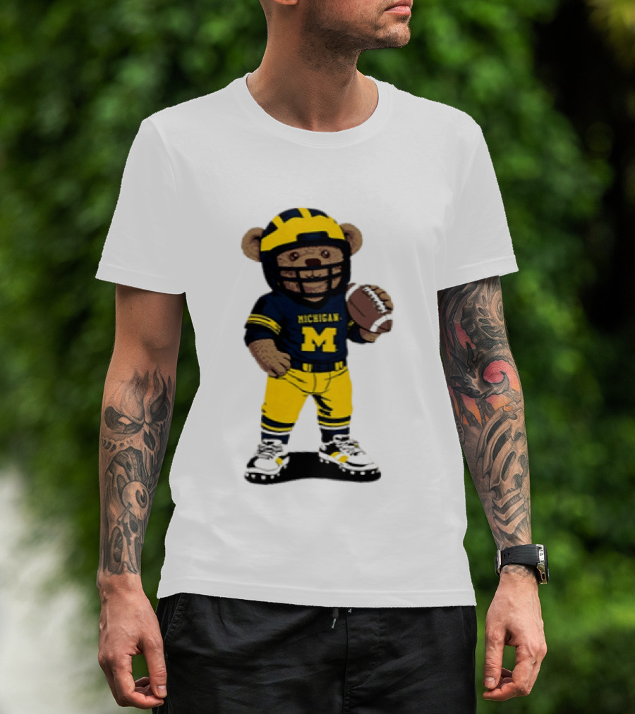 Michigan Wolverines Teddy Bear NCAA Football 2026 T-Shirt