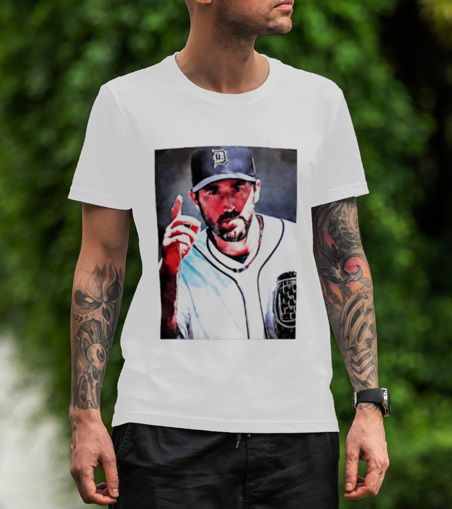 Spencer Torkelson Justin Verlander Detroit Tigers Baseball T-Shirt