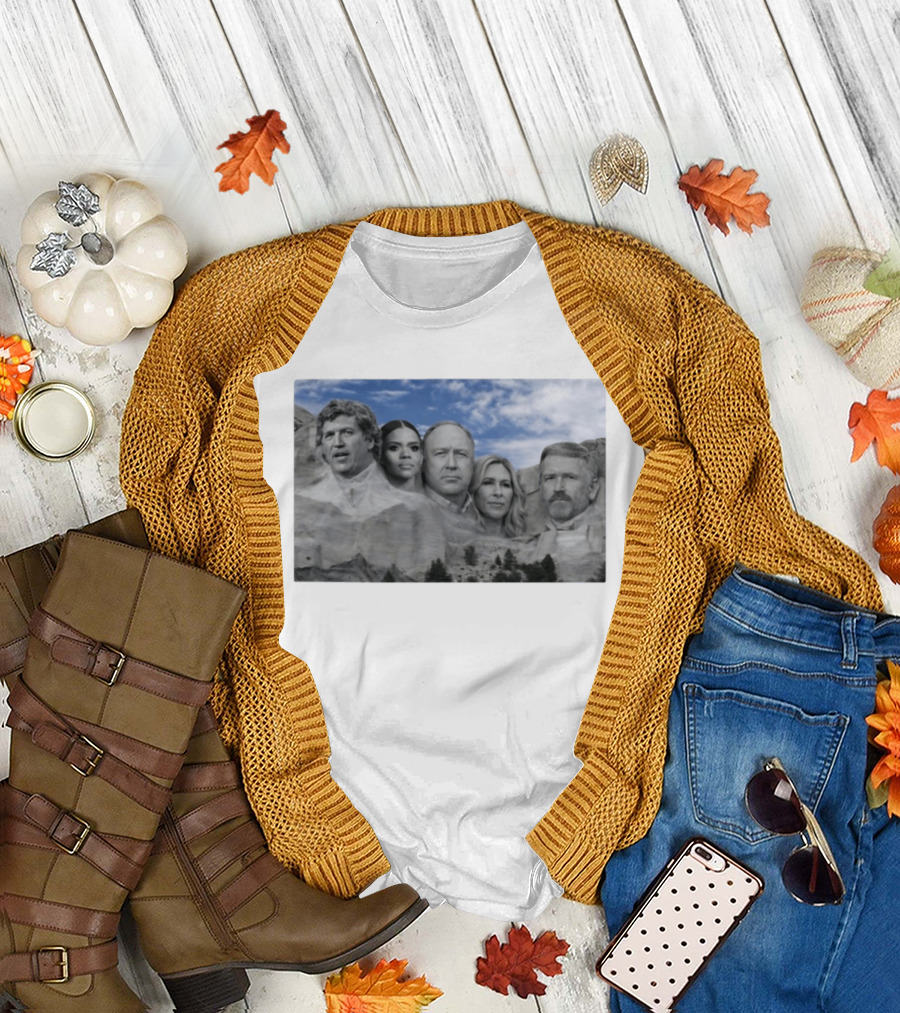 Thomas Massie Candace Owens Alex Jones Marjorie Taylor Greene Mount Rushmore MAGA Squad T-Shirt