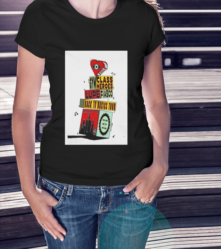 Back To Basics Tour Gym Class Heroes Lupe Fiasco The Fillmore Detroit Sep 27 2026 T-Shirt