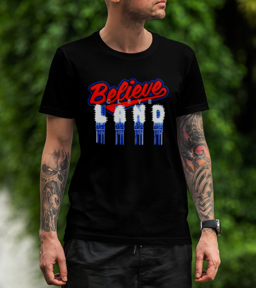 Believe Cleve Land Stadium Lights Cleveland T-Shirt