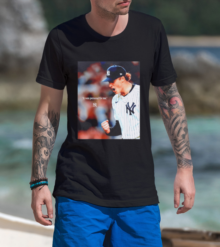 Ben Rice New York Yankees It Was Personal For Me Yankees Baseball T-Shirt