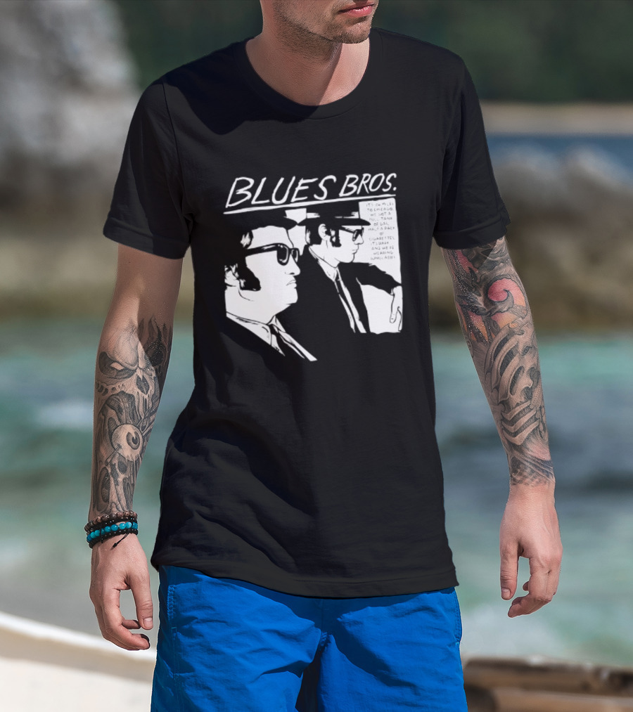 Blues Brothers It's 106 Miles To Chicago Full Tank Of Gas Half A Pack Of Cigarettes T-Shirt