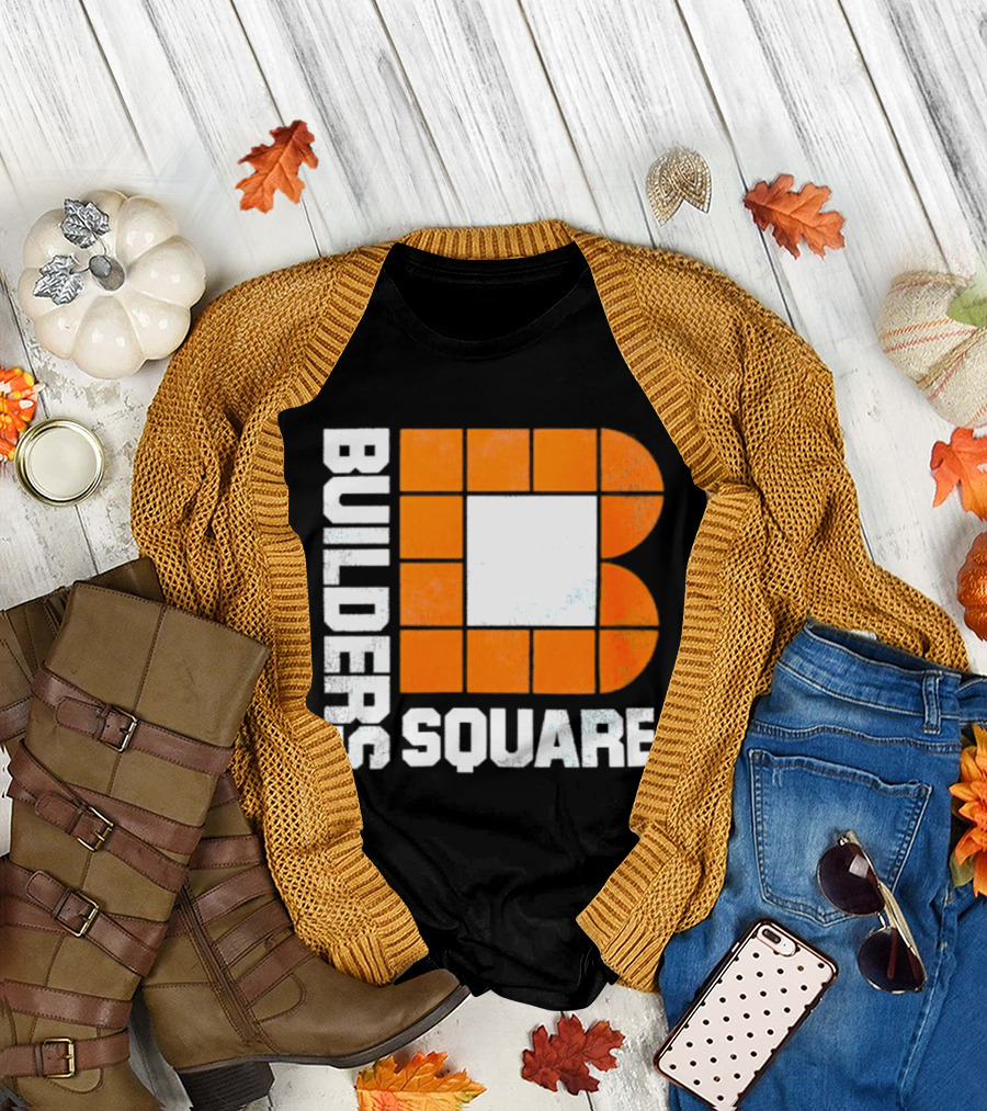 Builders Square Vintage Hardware Store Iconic Retro Logo Block T-Shirt