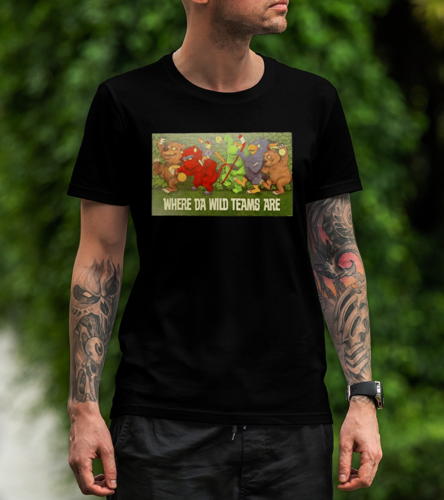 Where Da Wild Teams Are Cincinnati Reds Honore Milwaukee Mashup T-Shirt