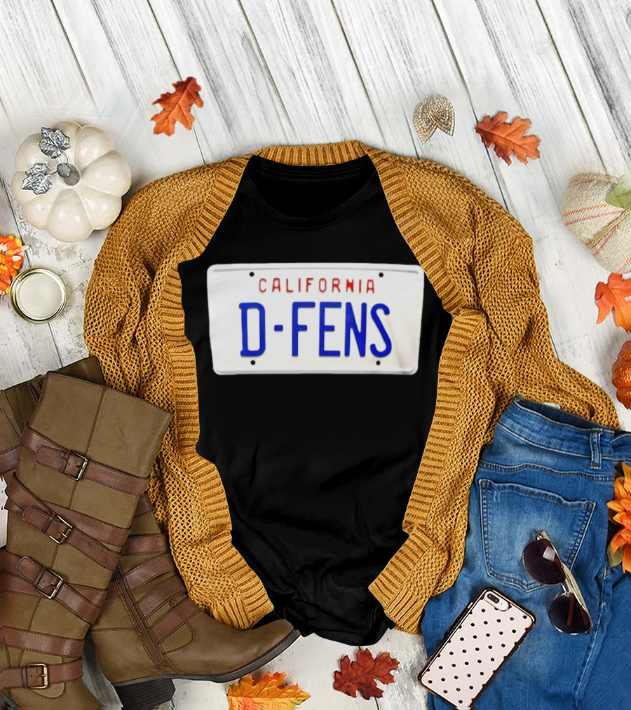 California D Fens License Plate Falling Down Movie Reference T-Shirt