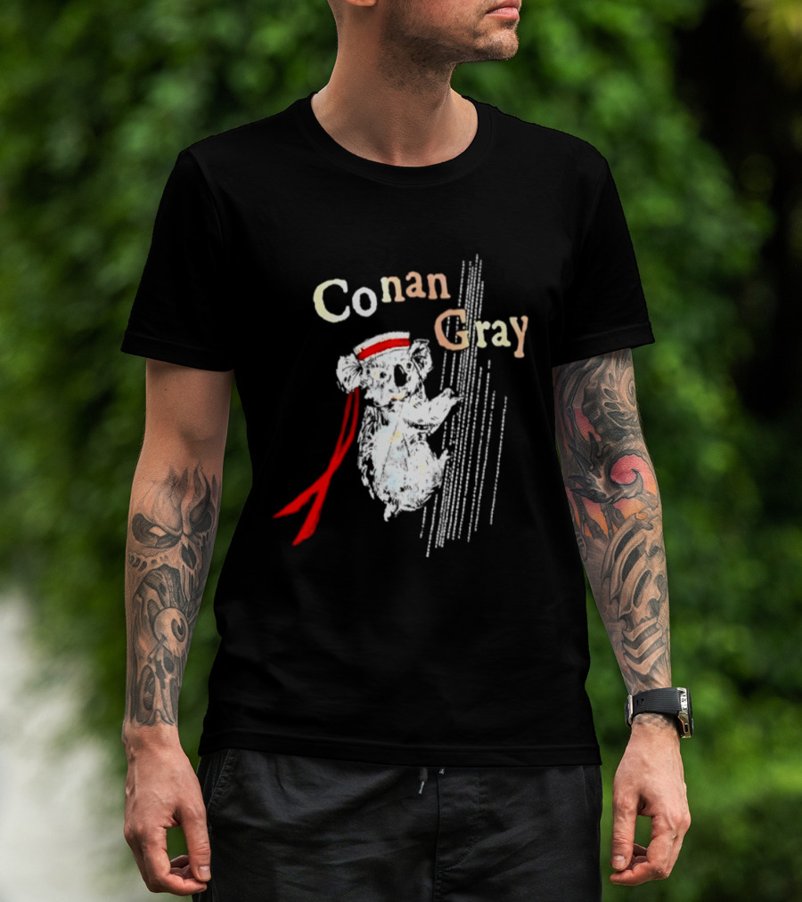 Conan Gray Koala In Red Headband With Stripes Sailor Indie Pop Singer T-Shirt