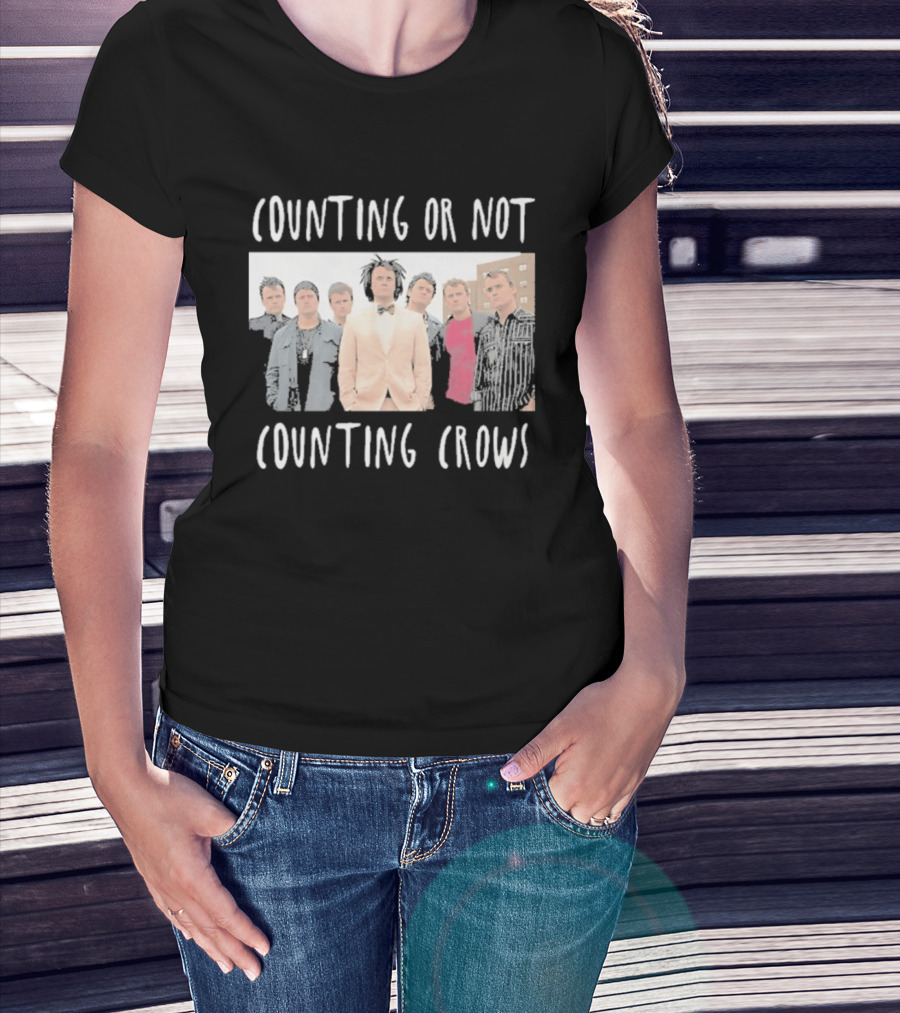 Counting Or Not Counting Crows Band Visual T-Shirt