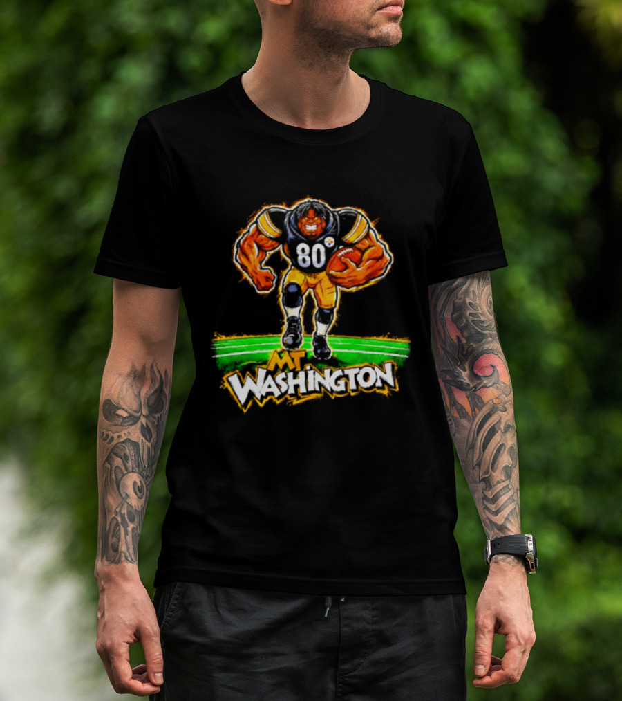 Pittsburgh Steelers Darnell Washington No 80 Washington Paint T-Shirt