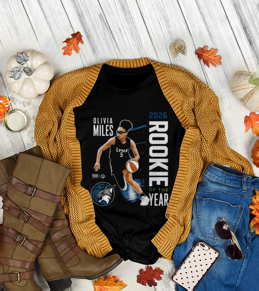 Olivia Miles Lynx 2026 Rookie Of The Year Basketball Legend T-Shirt