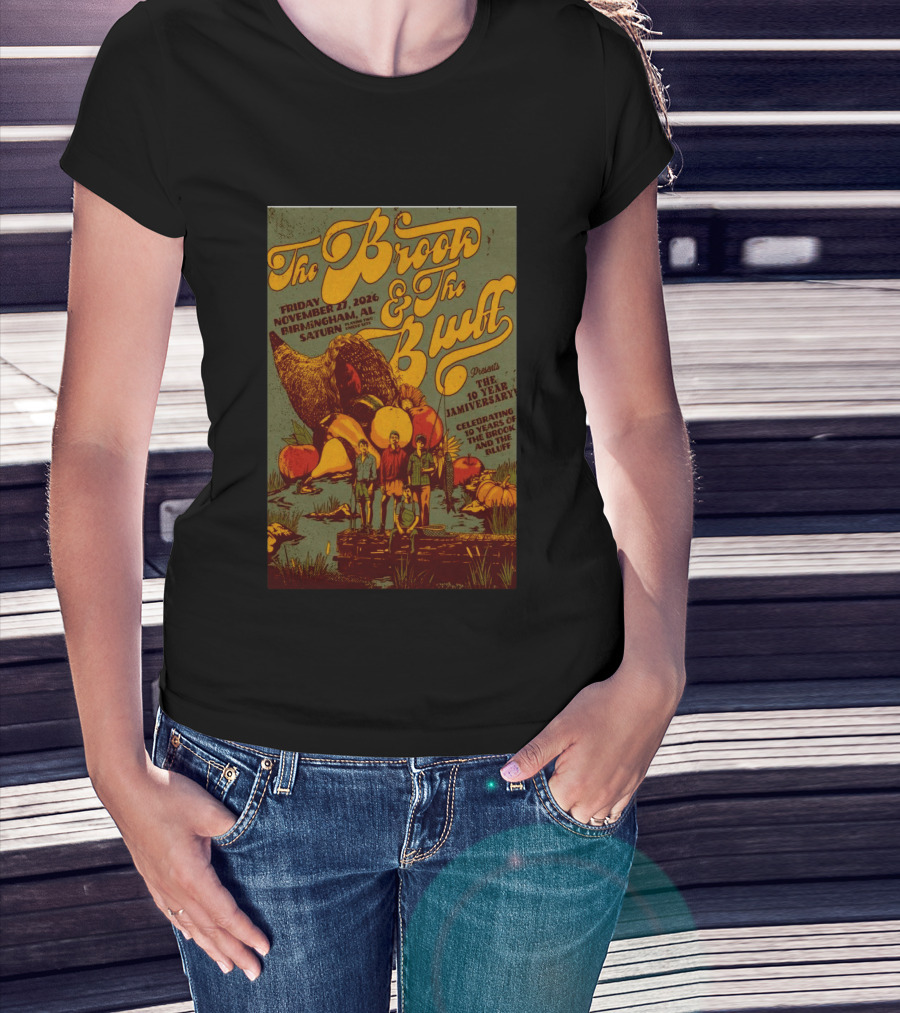 The Brook The Bluff Birmingham AL November 27 2026 Saturn 10 Year Jamiversary Celebrating 10 Years T-Shirt