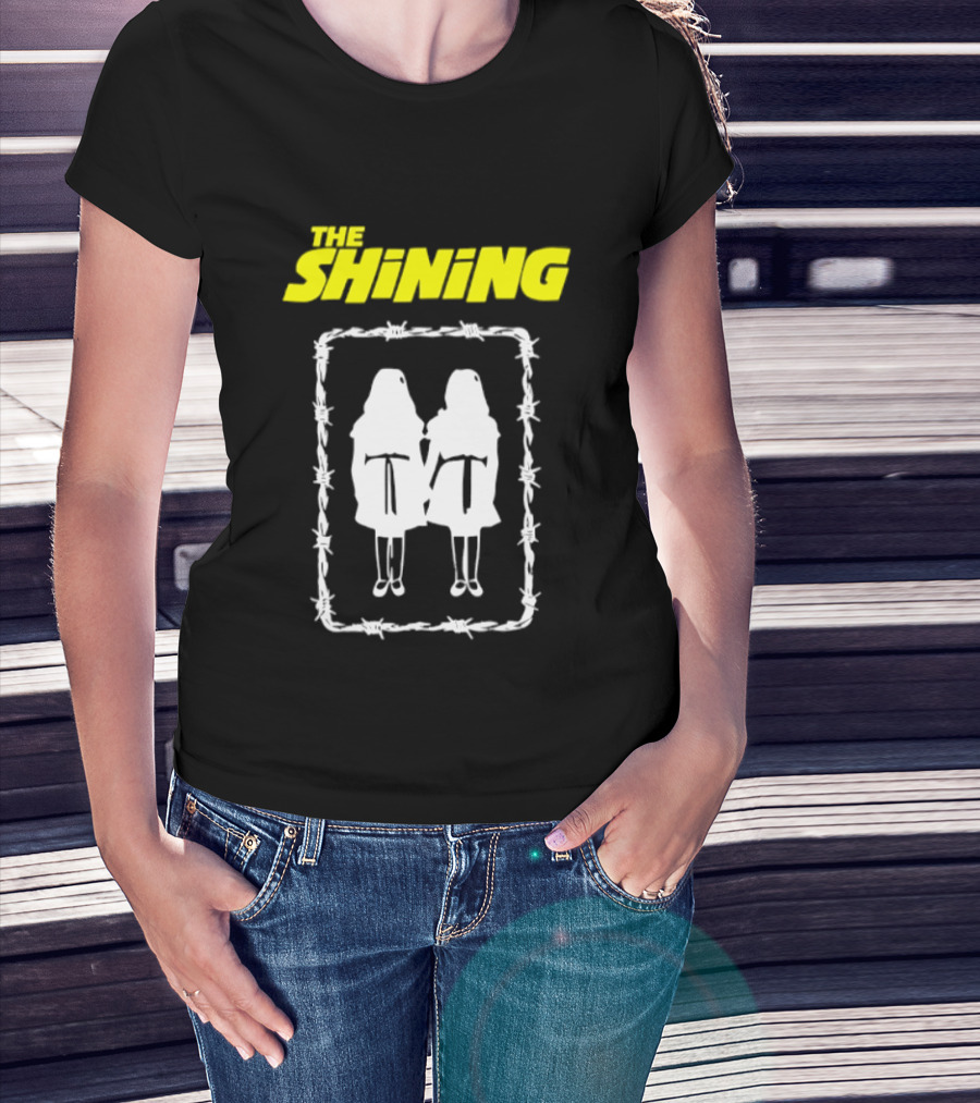 The Shining Grady Twins Barbed Wire Horror Movie Iconic Scene T-Shirt