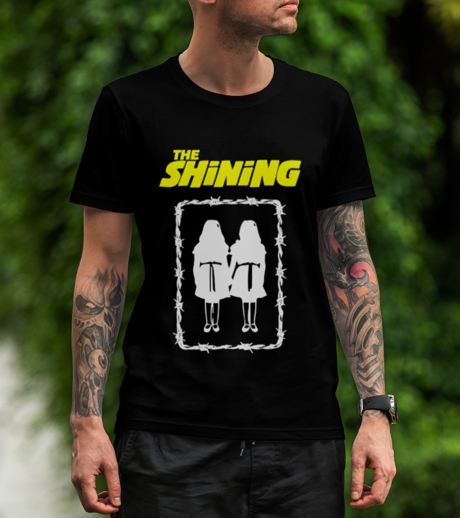 The Shining Grady Twins Barbed Wire Horror Movie Iconic Scene T-Shirt