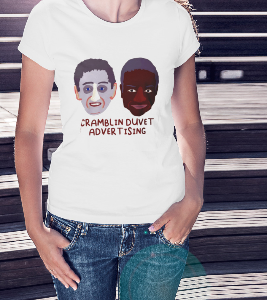 Cramblin Duvet Advertising Comedy TV Show Faces T-Shirt