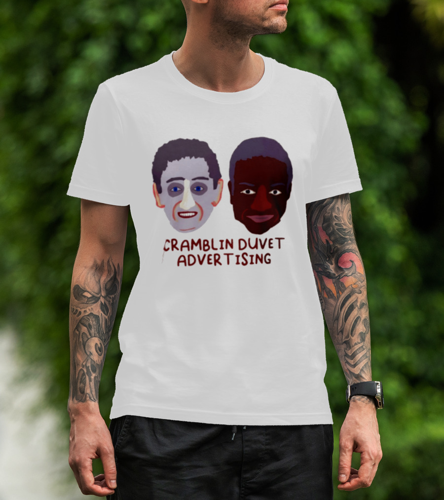 Cramblin Duvet Advertising Comedy TV Show Faces T-Shirt