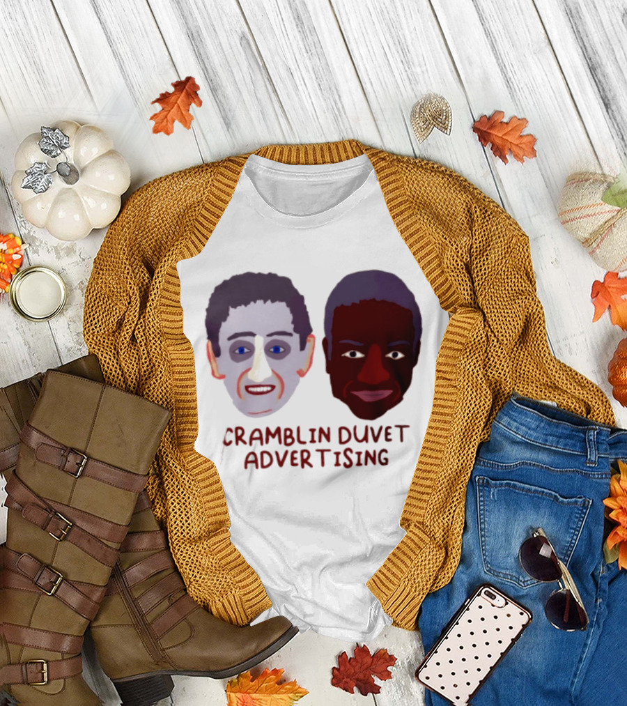 Cramblin Duvet Advertising Comedy TV Show Faces T-Shirt